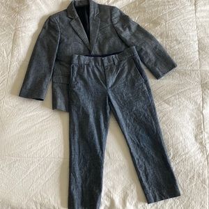 Crewcuts Ludlow blue chambray suit